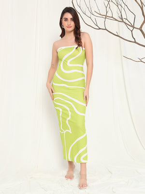 TANDUL  Women Bodycon Light Green Dress