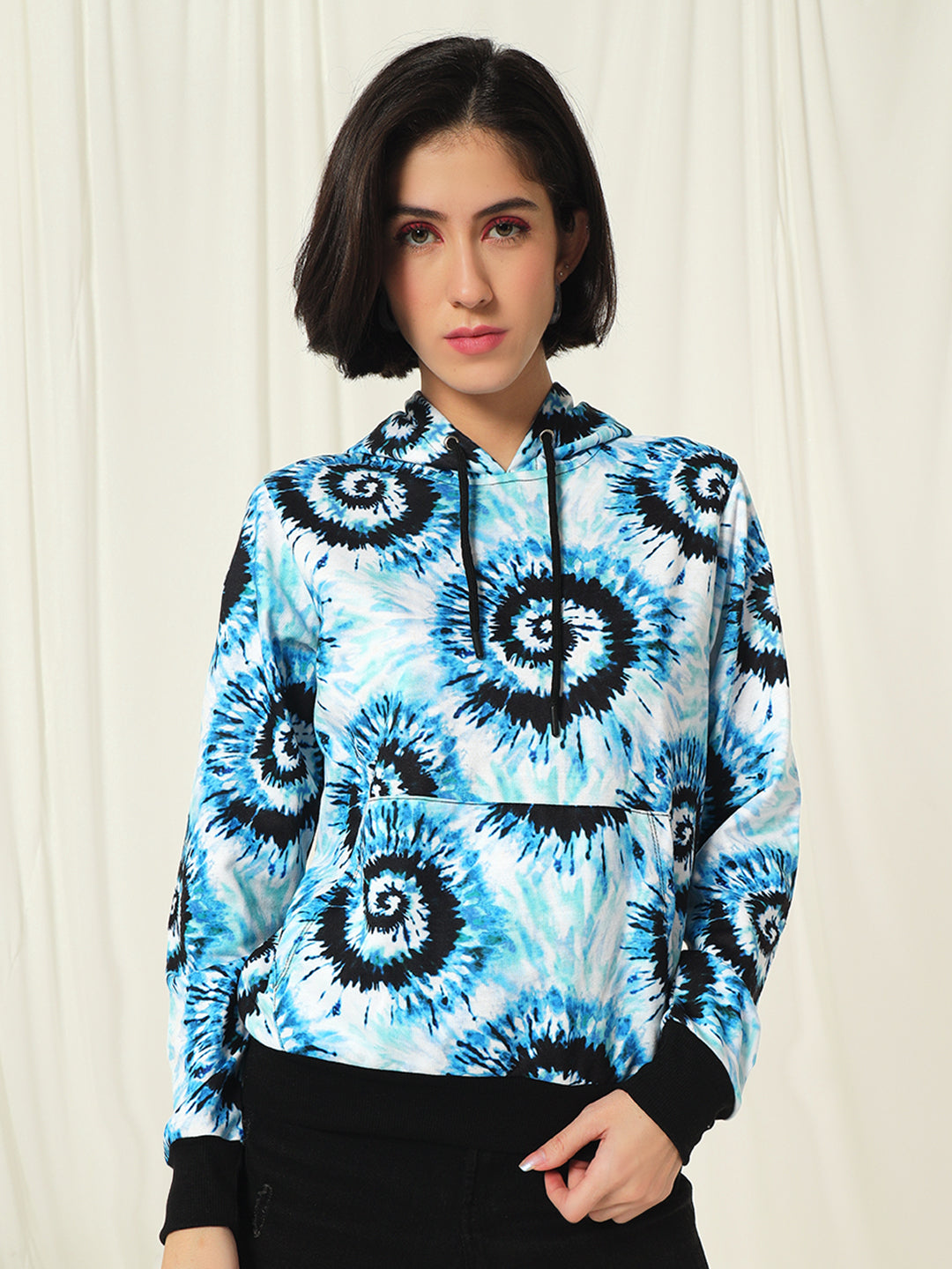 TANDUL  Women Full Sleeve Printed Hooded Sweatshirt