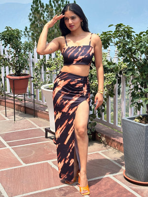TANDUL Women Vibrant Tie-Dye Co-ord Set
