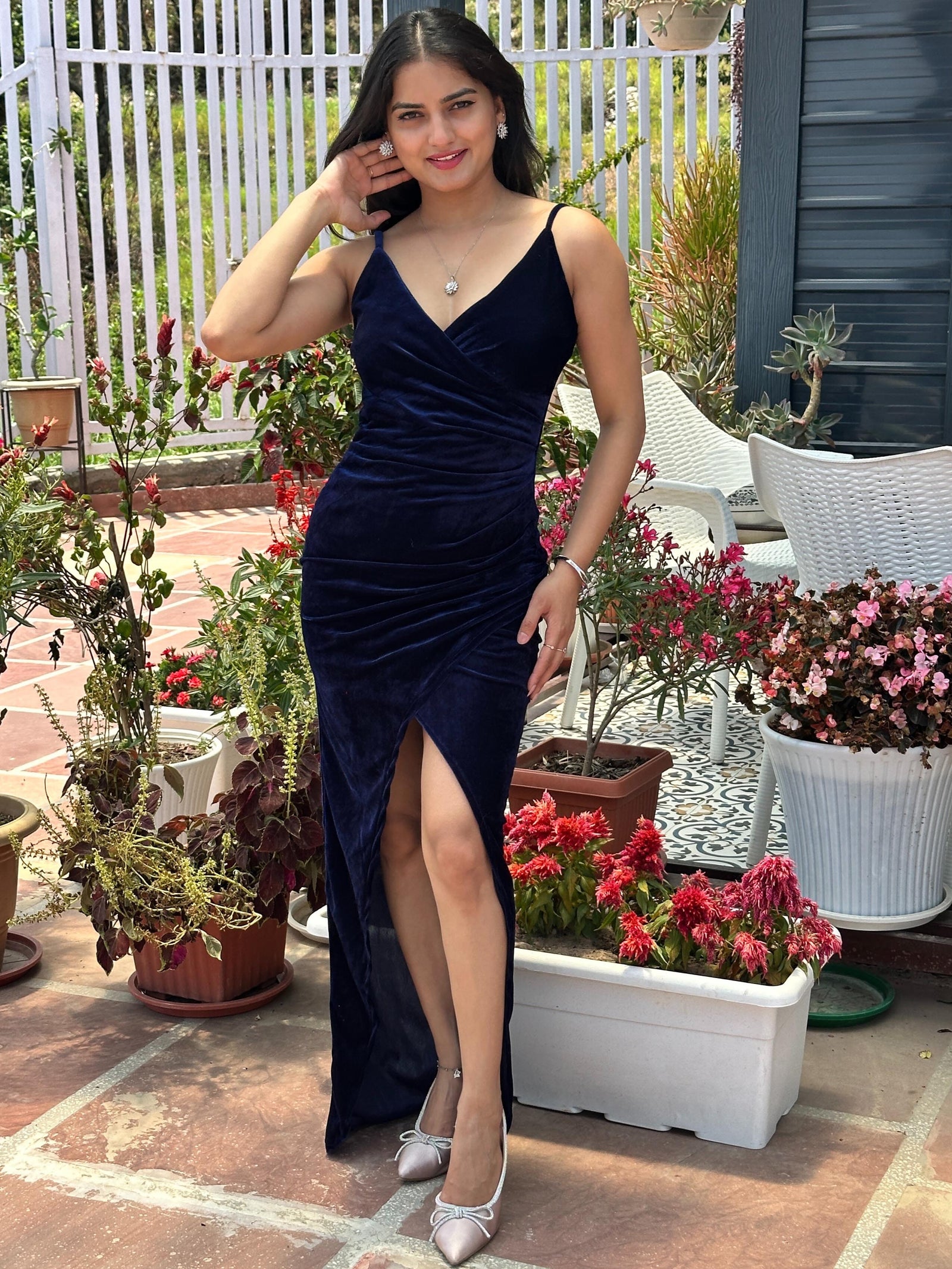 Women Bodycon Blue Dress