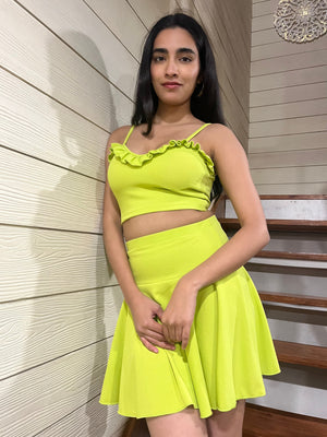 TANDUL Women Stunning Green Co ord Set