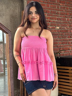 TANDUL Women Charming Pink Top