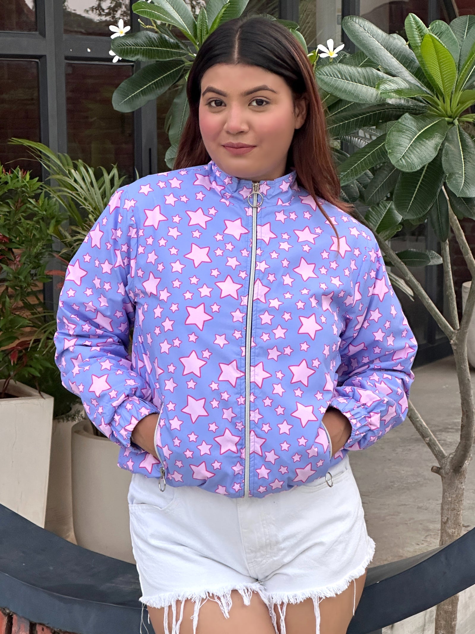 TANDUL Women Stunning Purple Puffer Jacket