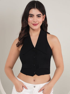 TANDUL  Solid Women Waistcoat
