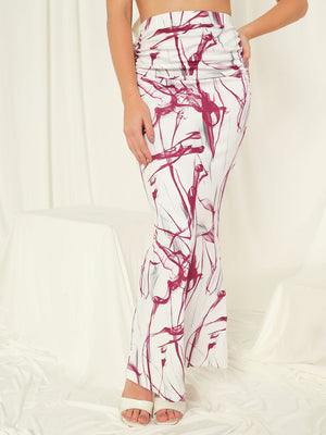TANDUL  Women Printed Regular White Skirt