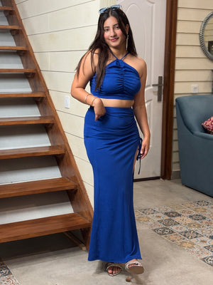 TANDUL Women Stunning Blue Co-ord Set