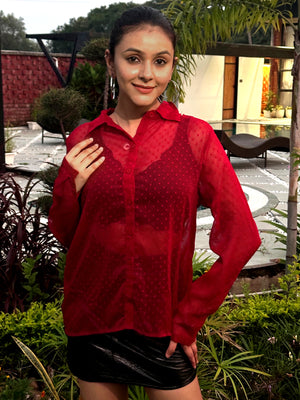TANDUL  Women Regular Fit Solid Casual Shirt