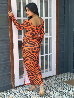 TANDUL Women Zebra Printed Bodycon Dress