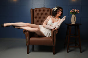ELTIRE White Princess Look Net Two-piece lingerie set