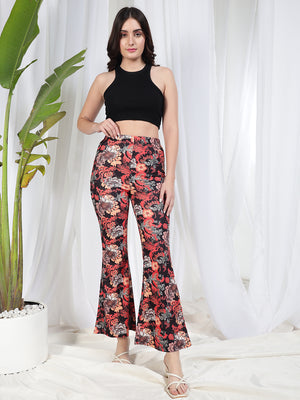 TANDUL Women Regular Fit Multicolor Floral Trouser