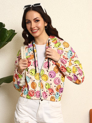 TANDUL Women Smile Printed Jacket