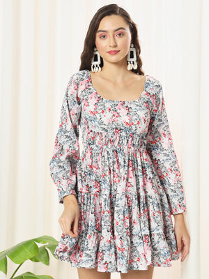 TANDUL  Women Fit and Flare Multicolor Dress