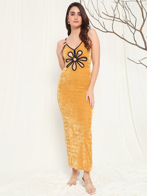 TANDUL  Women Bodycon Yellow Dress