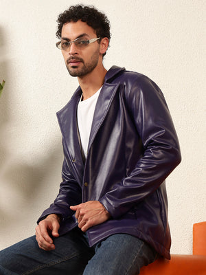 TANDUL Men's Solid Blue Blazer