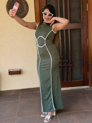 TANDUL Women Stunning Green Dress