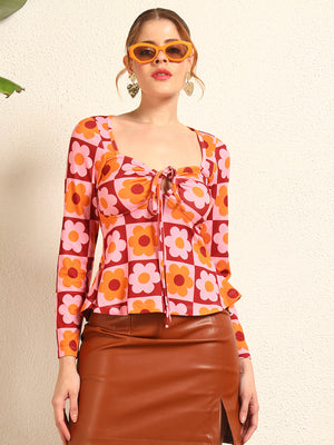 TANDUL Women Floral Printed Top