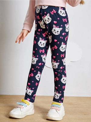 TANDUL Legging For Girls  (Multicolor Pack of 1)