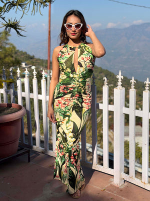 TANDUL Women Multicolor Printed Long Dress