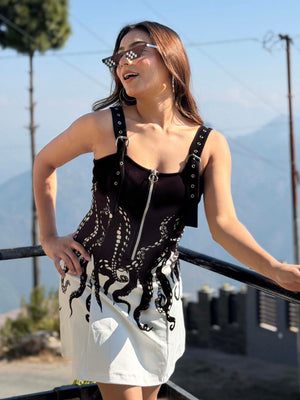 TANDUL Women Stunning Octopus Printed Dress