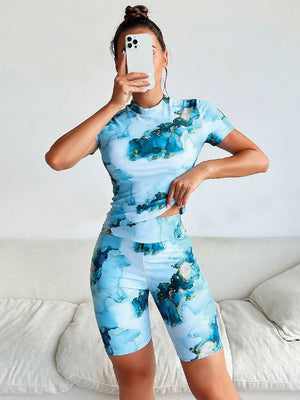 TANDUL Top Hot Pants Co-ords Set