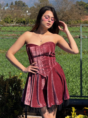 TANDUL Women Luxurious Pink Velvet Co-ord Set