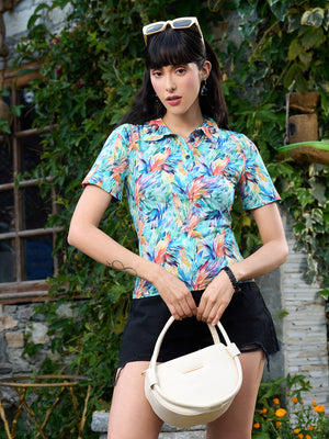 TANDUL Women Multicolor Printed T-shirt