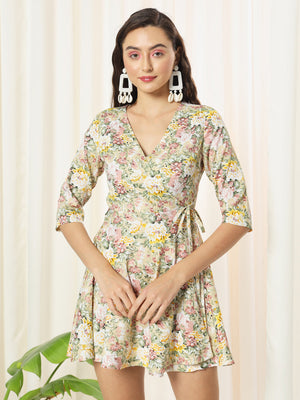 TANDUL  Women Fit and Flare Multicolor Dress