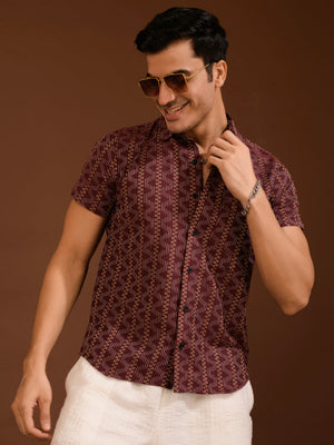 TANDUL  Men Regular Fit Printed Casual Shirt