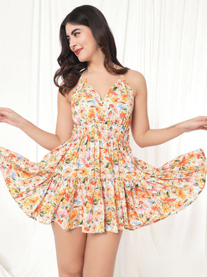 TANDUL  Women Fit and Flare Multicolor Dress