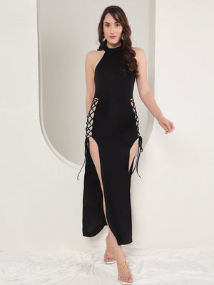 TANDUL  Women Bodycon Black Dress