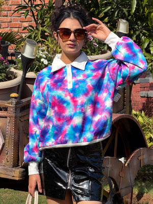 TANDUL Women Stunning Tie-dye Sweatshirt