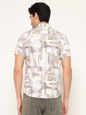 TANDUL  Men Regular Fit Printed Spread Collar Casual Shirt