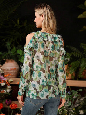 TANDUL  Casual Regular Sleeves Printed Women Multicolor Top