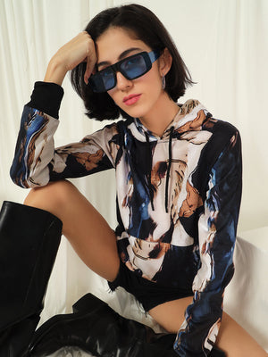 TANDUL  Women Full Sleeve Printed Sweatshirt