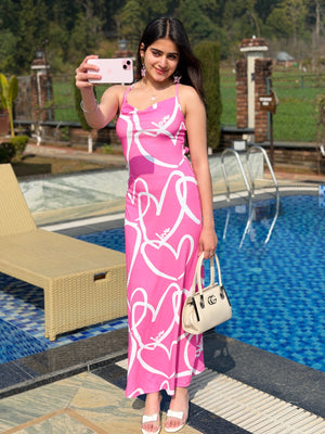 TANDUL Women Pink Printed Bodycon Dress