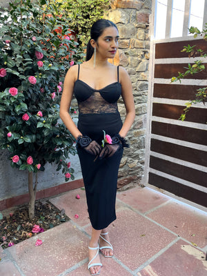 TANDUL Women Bodycon Black Dress