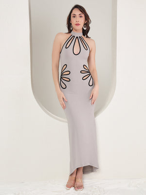 TANDUL  Women Bodycon Grey Dress