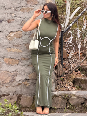 TANDUL Women Stunning Green Dress