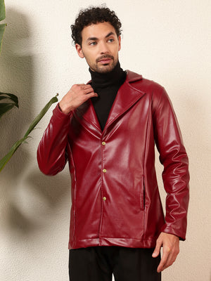 TANDUL Men's Solid Single Breasted Blazer
