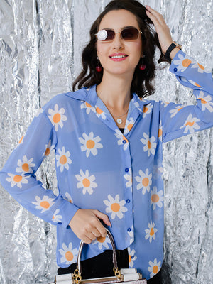 TANDUL  Women Regular Fit Printed Casual Shirt