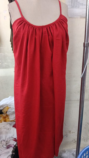 MATERNITY DRESS RED REYON
