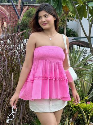 TANDUL Women Charming Pink Top