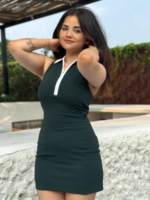 TANDUL Women Green Polo Dress