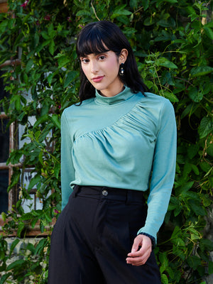 TANDUL Women Green Stylish Highneck