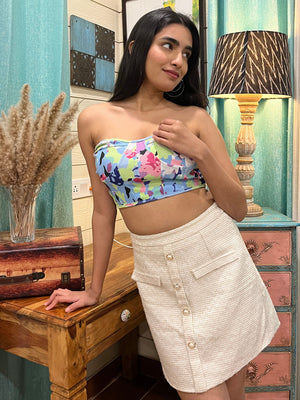 TANDUL Casual Sleeveless Printed Women Multicolor Top