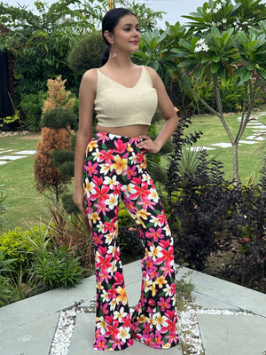 TANDUL Women Stunning Floral Printed Trouser