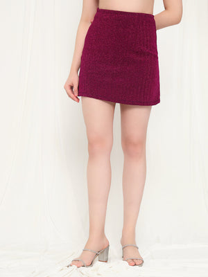 TANDUL  Women Solid Straight Pink Skirt