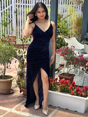 Women Bodycon Blue Dress