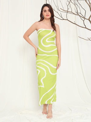 TANDUL  Women Bodycon Light Green Dress