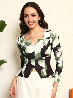 TANDUL Women Exquisite Floral Full-sleeve Top